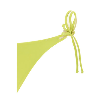 Exilia Yellow Polyamide Swim Briefs with tie-up sides, perfect for SS24, made of 100% polyamide for a stylish and comfortable fit.