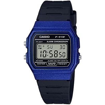 CASIO VINTAGE Mod. F-91 BIO RESIN STRAP - BLUE CASIO COLLECTION & VINTAGE