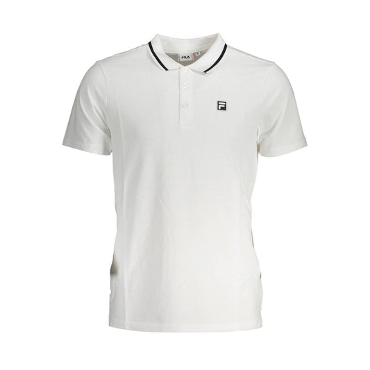 Fila White Cotton Polo Shirt