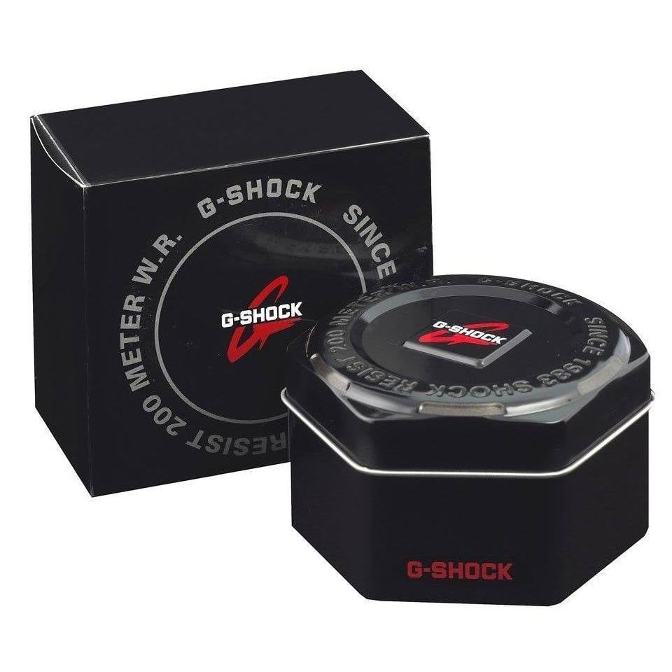 Official packaging box of G-SHOCK Mod. OAK COMPACT SUNSET GLOW SERIE - GOLD wristwatch.