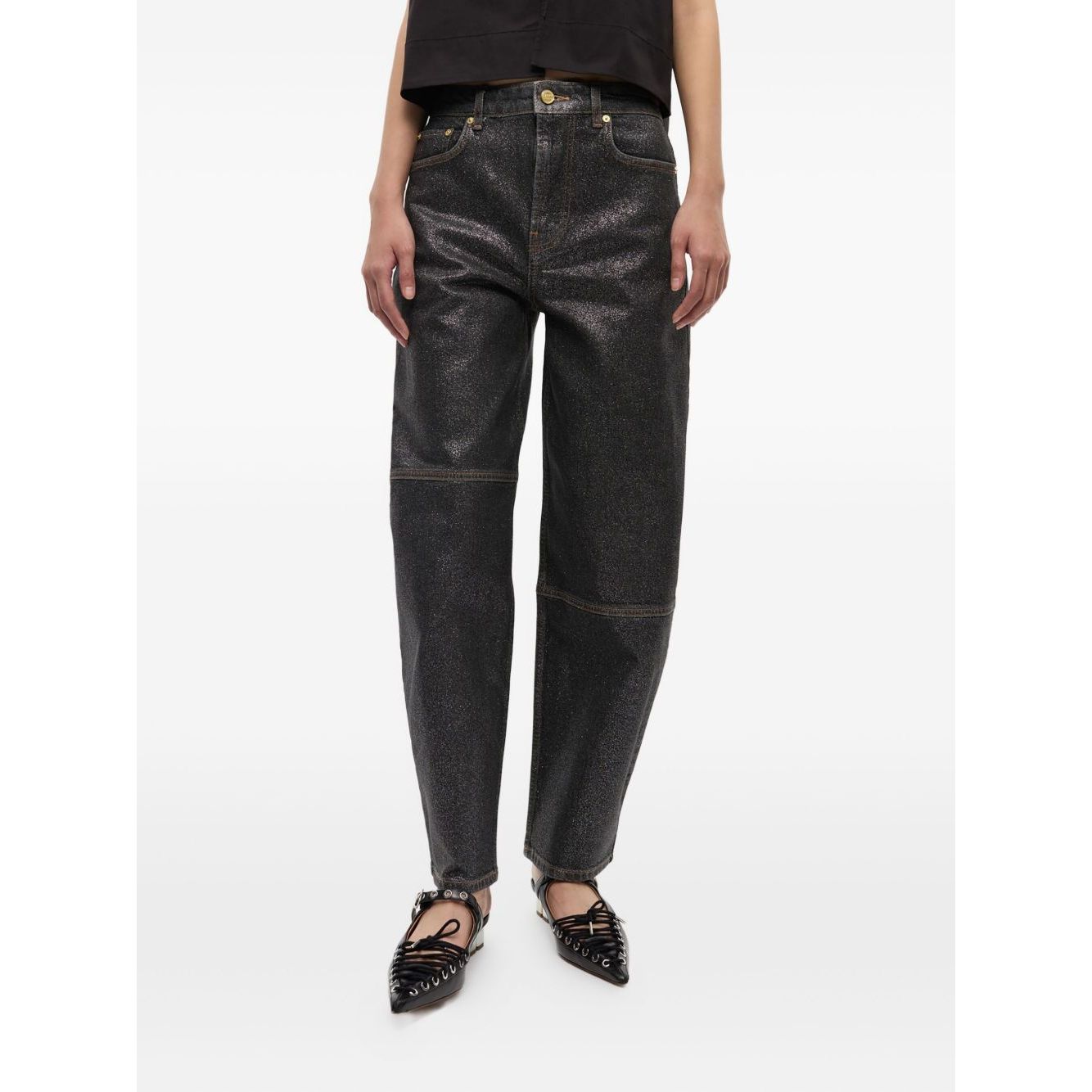 GANNI Jeans Black Jeans