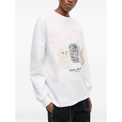 GANNI Sweaters White