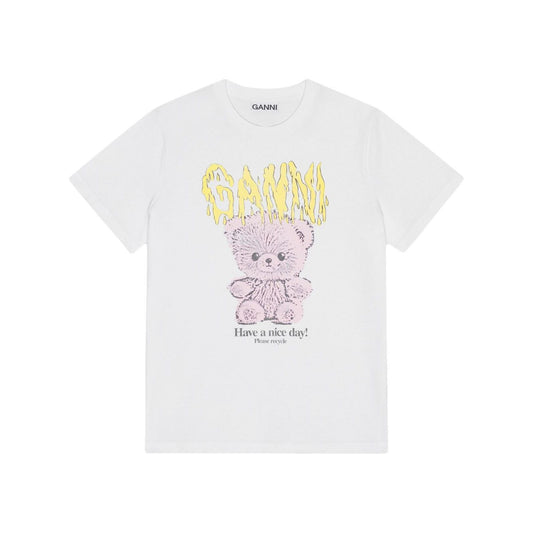 GANNI T-shirts and Polos White