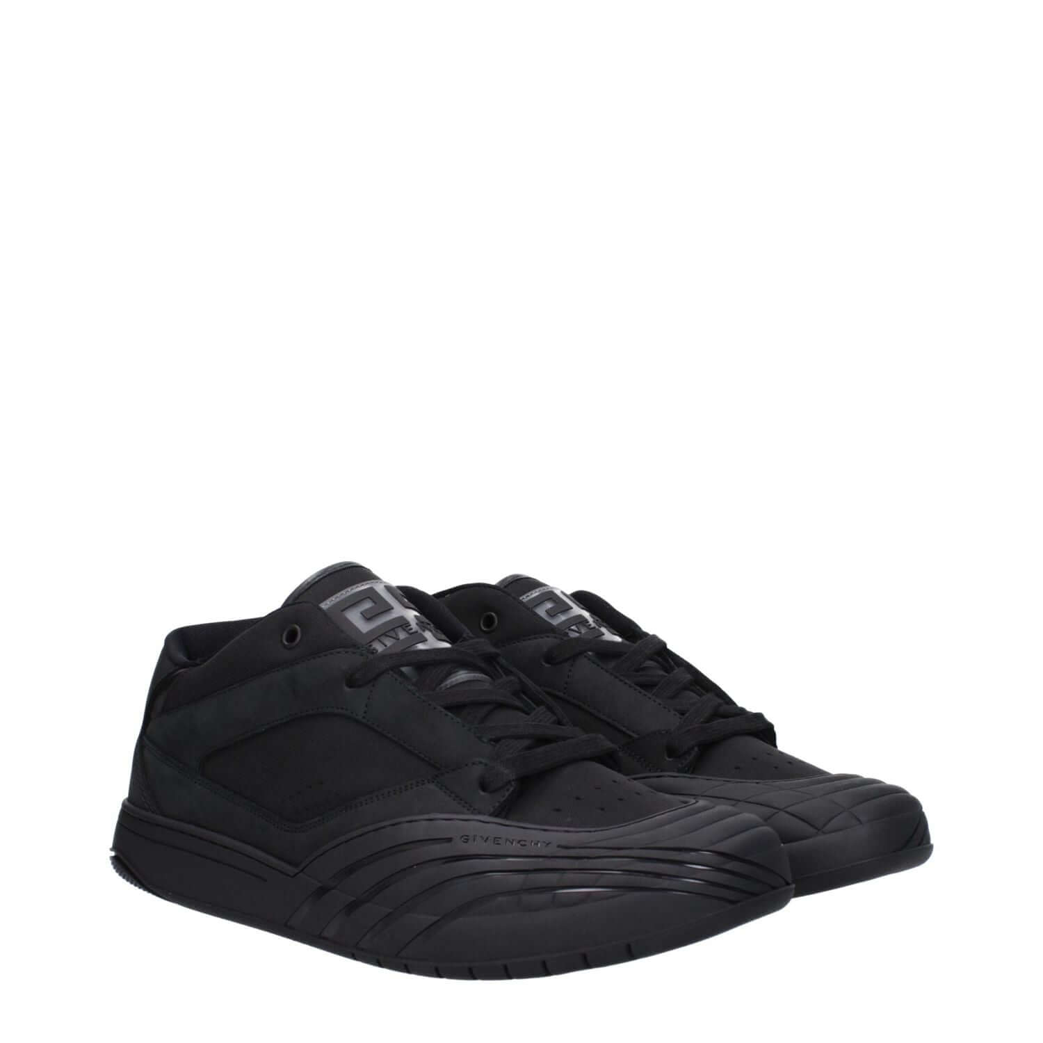Givenchy Black Fabric Low Top Sneakers