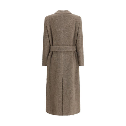 Golden Goose Beige Fleece Wool Coat