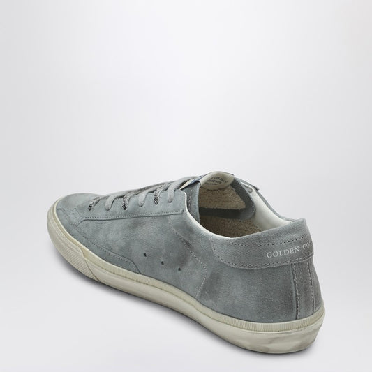 Golden Goose Grey suede Super-star low-top sneaker