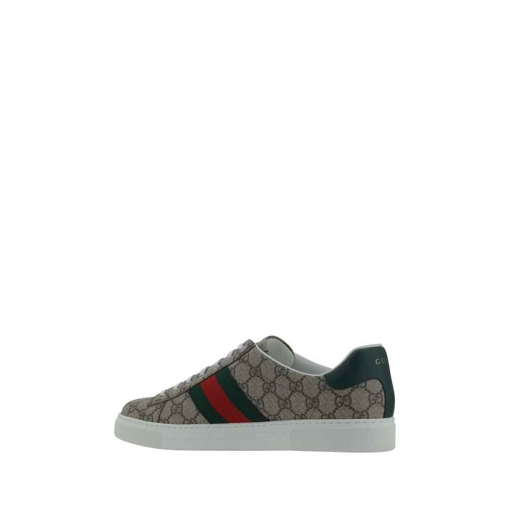 Gucci Beige Rubber Low Top Sneakers