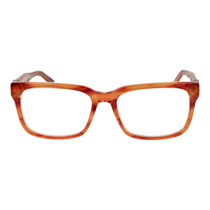 Guess Orange Acetate Glasses (Frames), full-rim rectangle style for men, spring hinge, 56-17-150 size. Orange acetate frame.