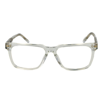 Guess Transparent Acetate Glasses (Frames) with rectangle full-rim design for men, featuring spring hinges, demo lenses, and a branded case.