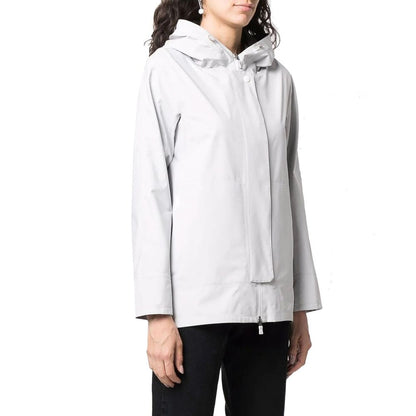 Herno Gray Polyester Shell Jacket