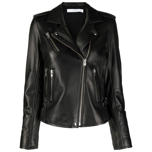 Iro Biker jacket with peak lapels