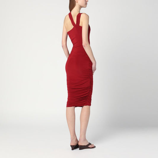 ISABEL MARANT One-shoulder Ethel dress in light burgundy LDin,Spring - Summer 2025,Women,Women > Clothing,Women > Clothing > Dresses,Yes Eu Isabel Marant 25ERO0787FAC2J12I/Q_ISAMA-11DR_108