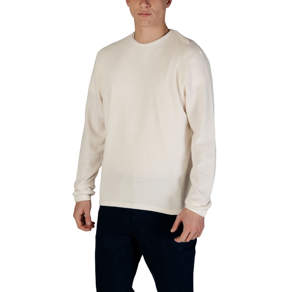 Jack Jones White Cotton Sweatshirt