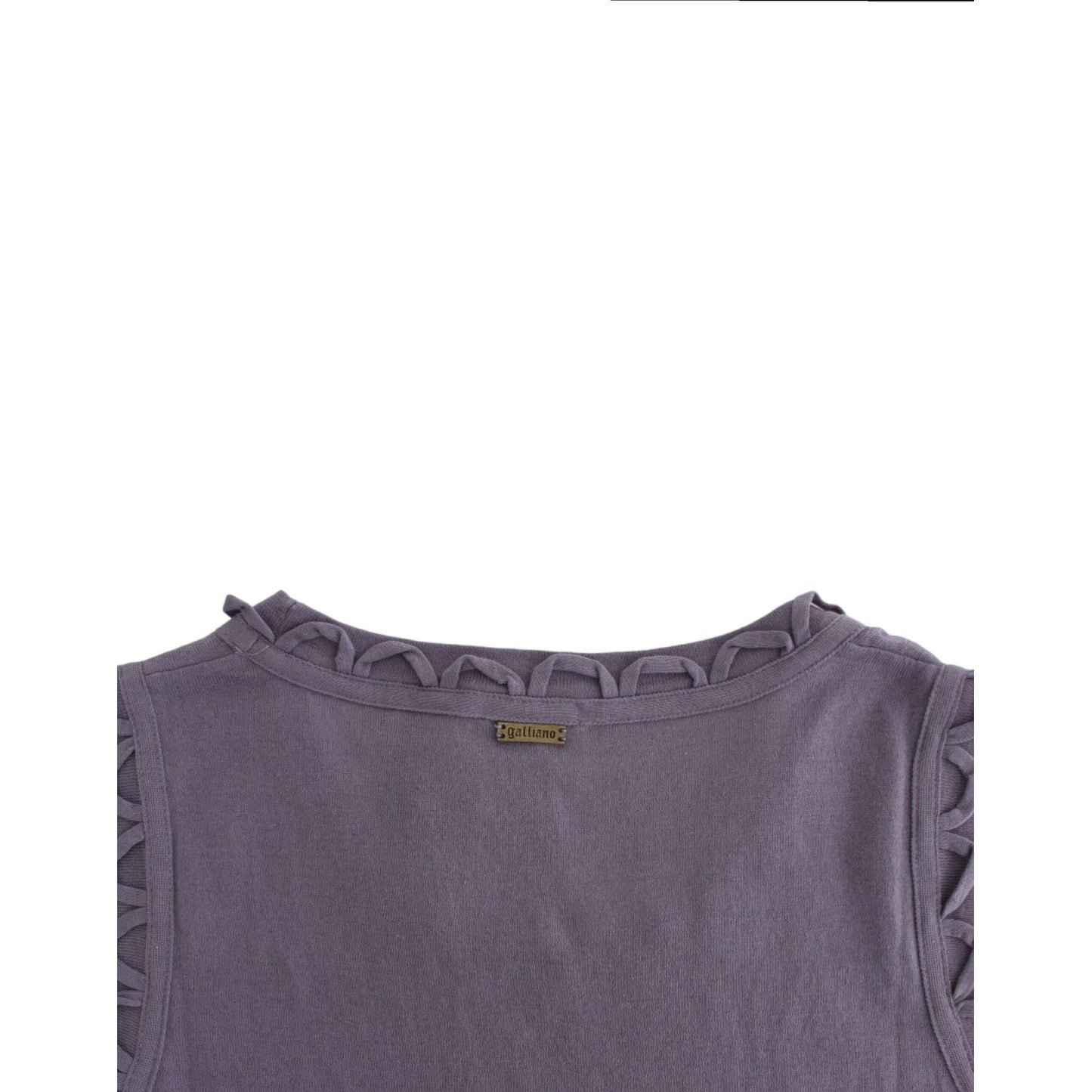 John Galliano Purple cotton jersey dress