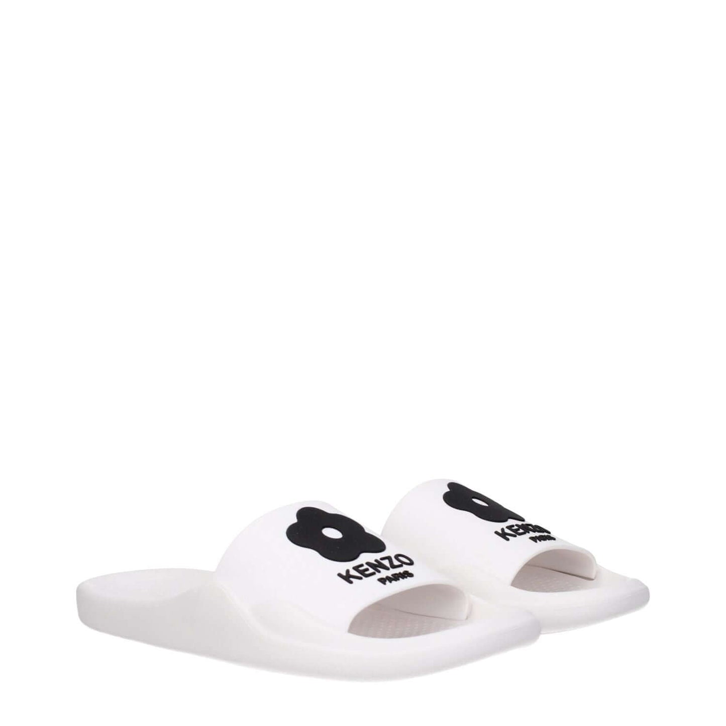 Kenzo White Cotton Slippers