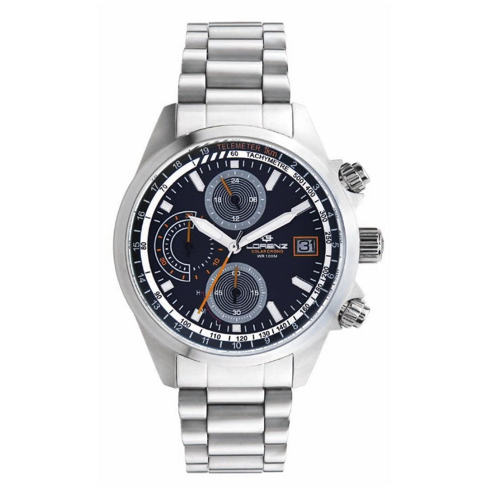 LORENZ MOD. 030253DD gent's wristwatch with 42mm stainless steel case, quartz movement, mineral dial, 10 ATM water resistance.