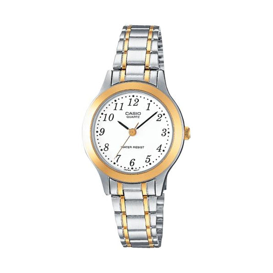 CASIO COLLECTION Mod. ONLY TIME SILVER&GOLD LTP-1263PG-7BEG