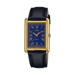 CASIO COLLECTION Mod. LADY TANK. GOLD. LEATHER - BLUE LTP-B165GL-2BVEF