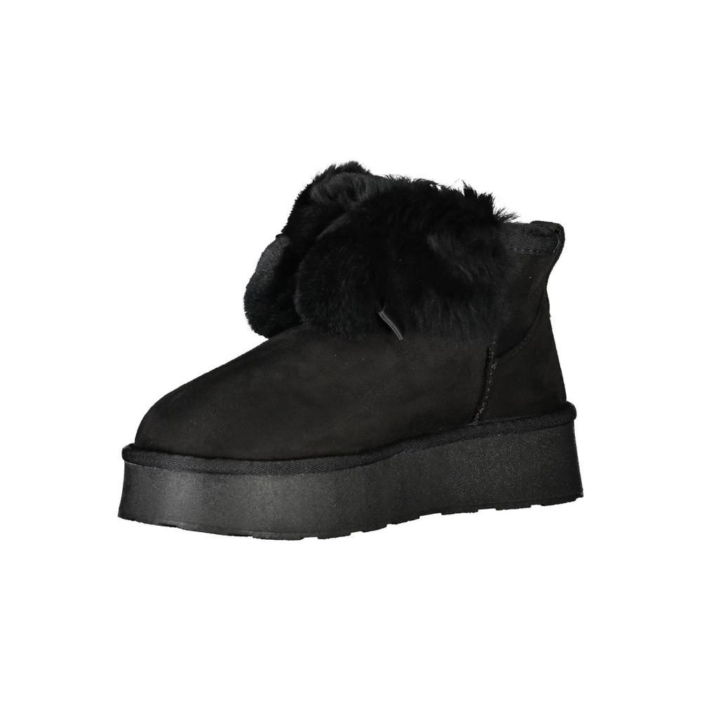 Laura Biagiotti Black Polyester Boot