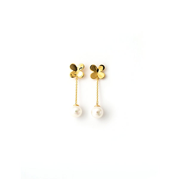 MAJORICA JEWELRY Mod. 16593.01.1.000.010.1 elegant gold and pearl earrings