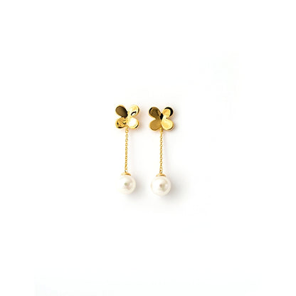 MAJORICA JEWELRY Mod. 16593.01.1.000.010.1 elegant gold and pearl earrings