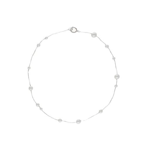 MAJORICA JEWELRY Mod. 17288.01.2.N40.530.1 elegant pearl necklace on white background