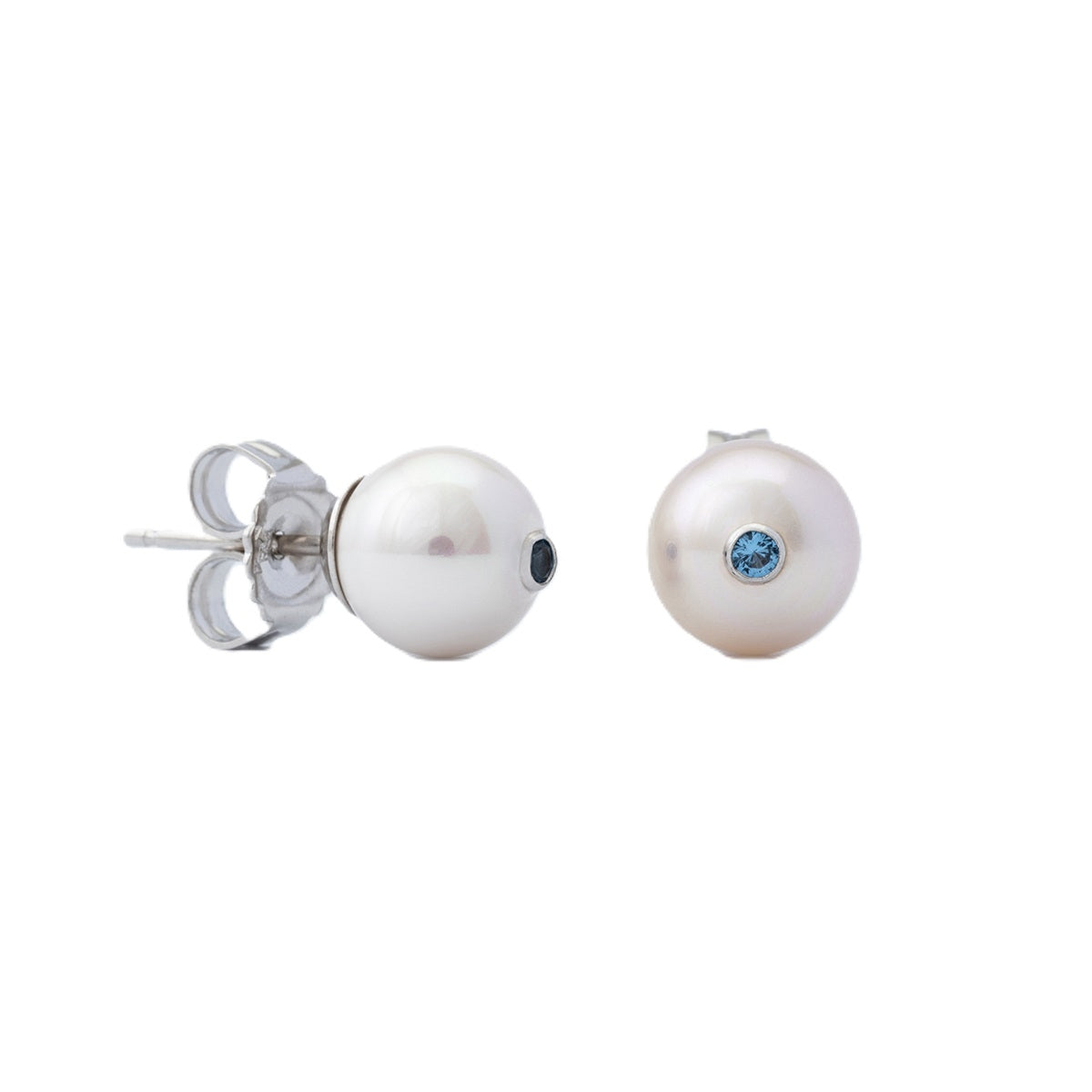 MAJORICA JEWELRY Mod. 17354.01.2.E00.906.1 elegant pearl stud earrings with gemstone detail