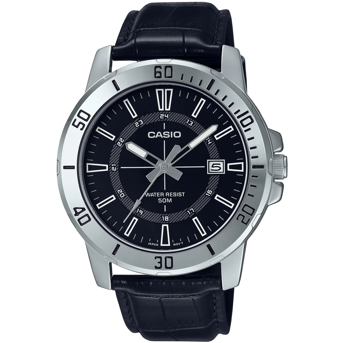 CASIO SPORT COLLECTION Mod. DIVER 50M LEATHER - BLACK CASIO COLLECTION & VINTAGE
