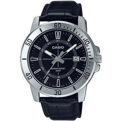 CASIO SPORT COLLECTION Mod. DIVER 50M LEATHER - BLACK CASIO COLLECTION & VINTAGE