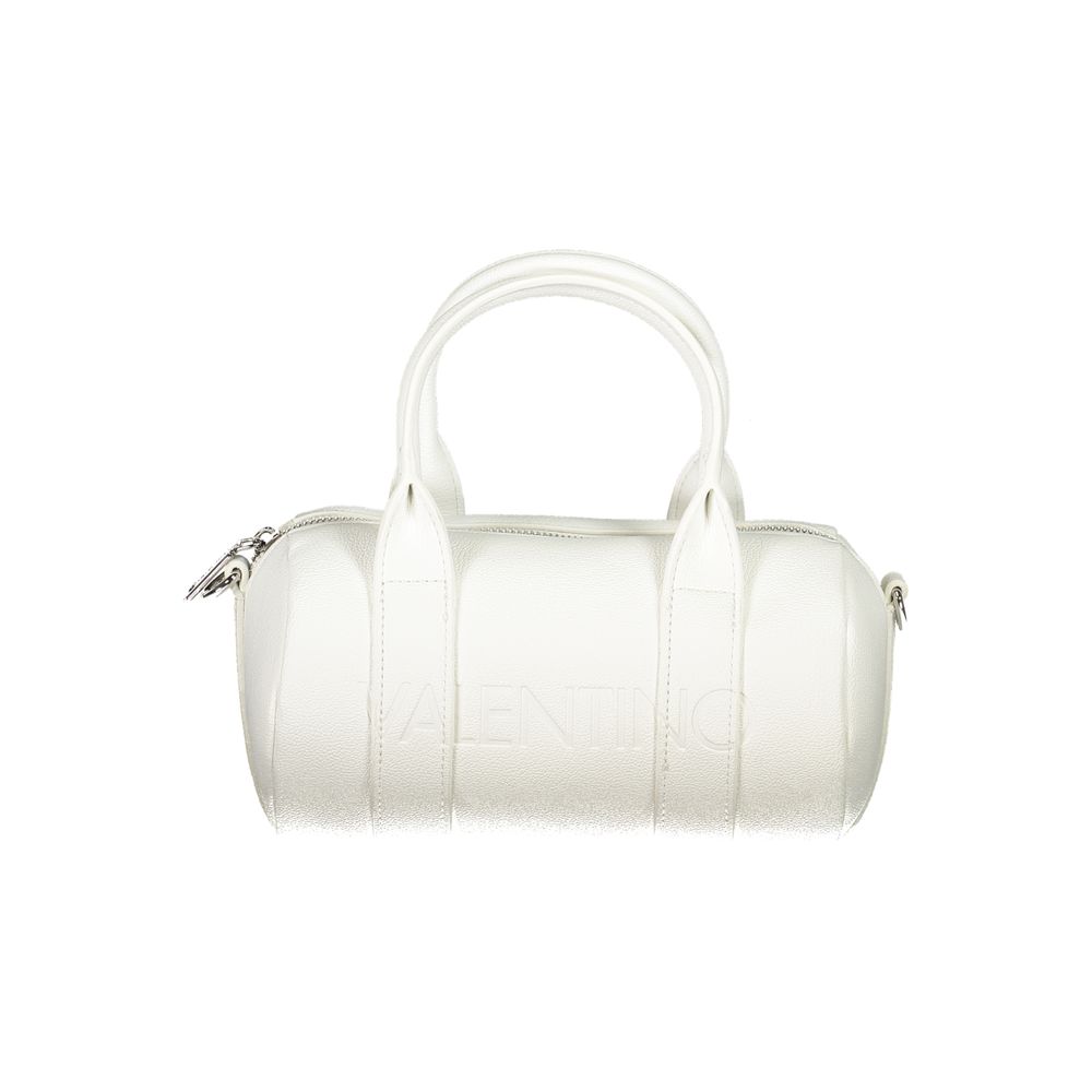 Front view with bag zipped and handles upright.