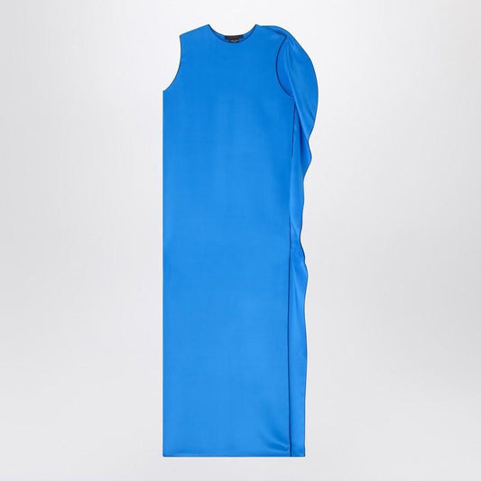 Max Mara Pianoforte Light blue flowy silk dress