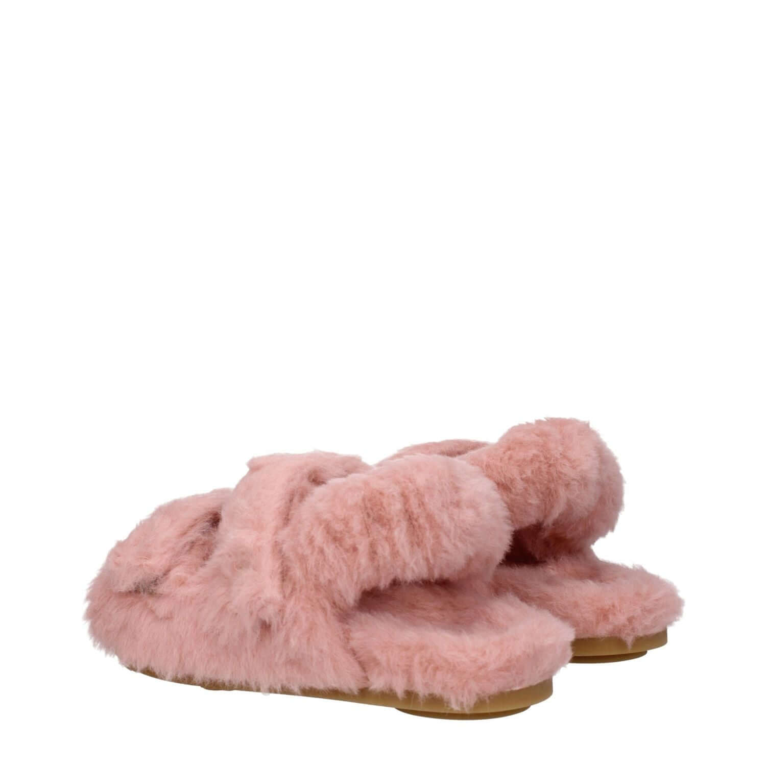 Max Mara Pink Fur Sandals
