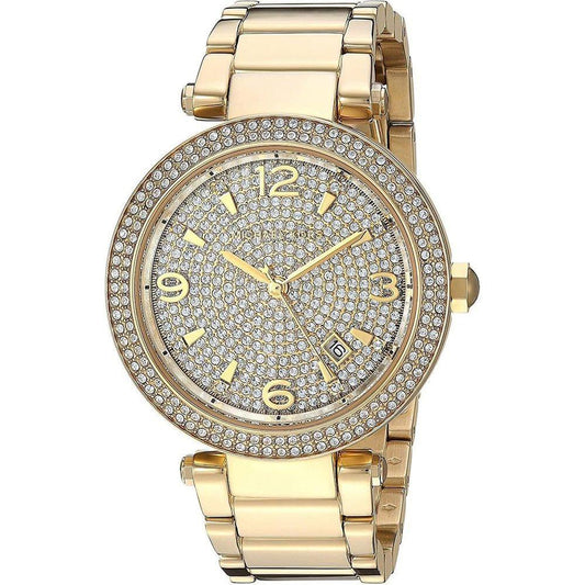 Michael Kors Michael Kors Gold Stainless Steel Watch 1728,67434610848,Gold,Michael Kors,New with tags,Watches,Watches for Women - Watches,Women MKMK6510AC