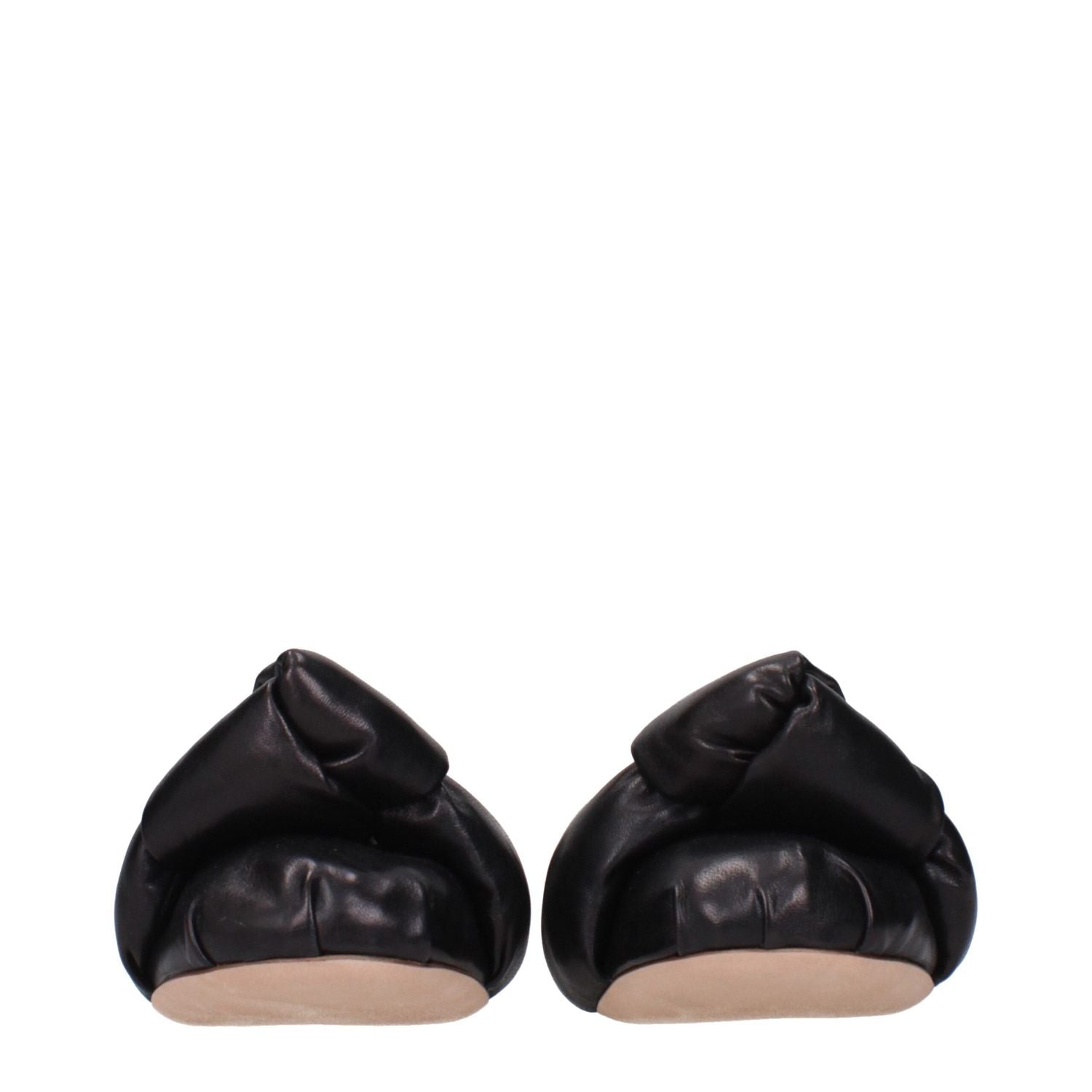 Miu Miu Black Leather Ballet Flats