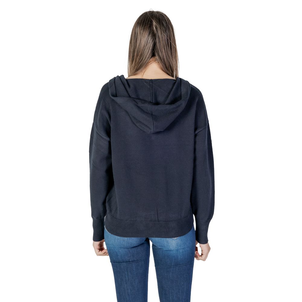 Morgan De Toi Blue Viscose Sportswear - Women's Spring/Summer Sweatshirt Back View - 47% Viscose, 31% Polyester, 22% Polyamide