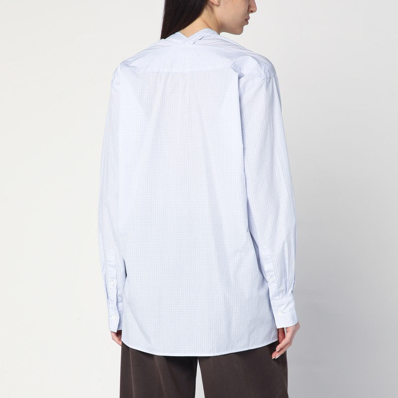 6397 Light blue checkered cotton shirt NT673CO/Q_6397-BLUECHK_323