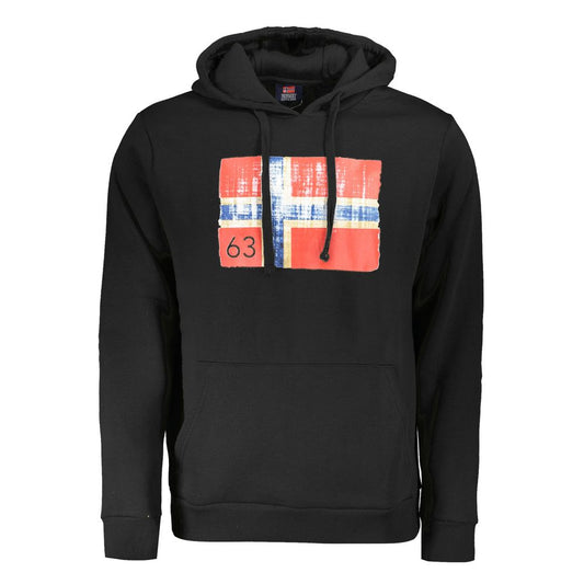 Norway 1963 Black Cotton Men Sweater Hoodie