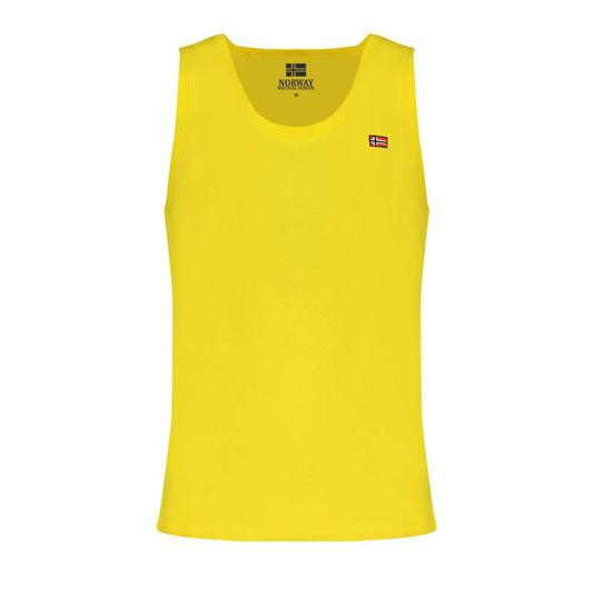 Norway 1963 Yellow Cotton Men Tank Top