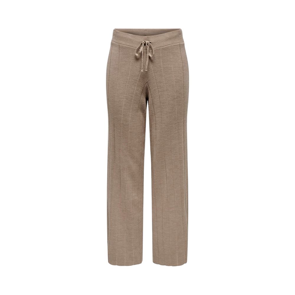 Only Beige Marabou Casual Pants