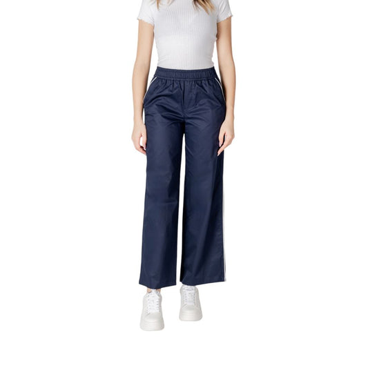 Only Blue Cotton Casual Pants
