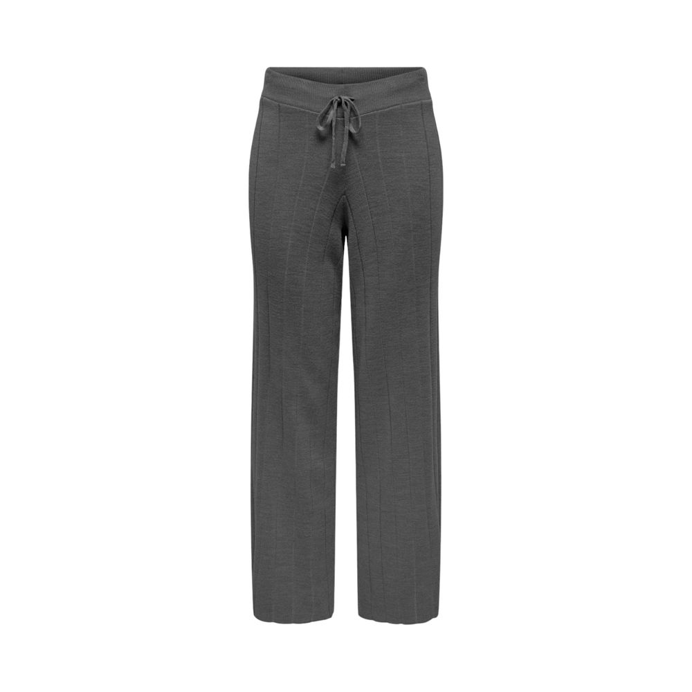 Only Gray Marabou Casual Pants