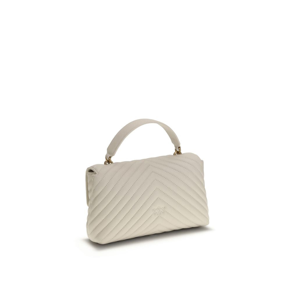 PINKO Cream Calf Leather Bos Taurus Wallet
