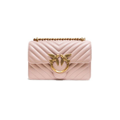 PINKO Powder Pink Love One Mini Shoulder Bag
