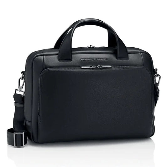 PORSCHE DESIGN MOD. ROADSTER 38x29x11 cm leather business bag with official packaging.