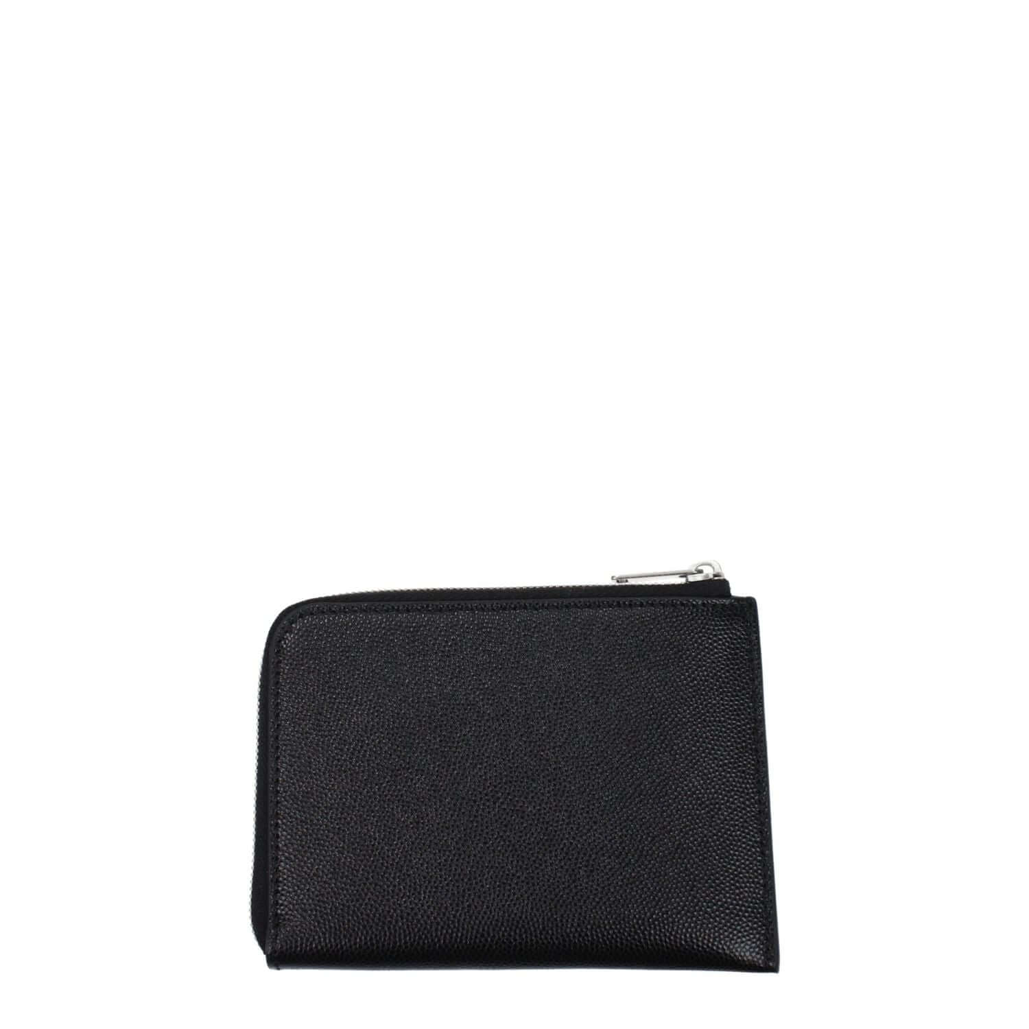 Palm Angels Black Leather Cardholder