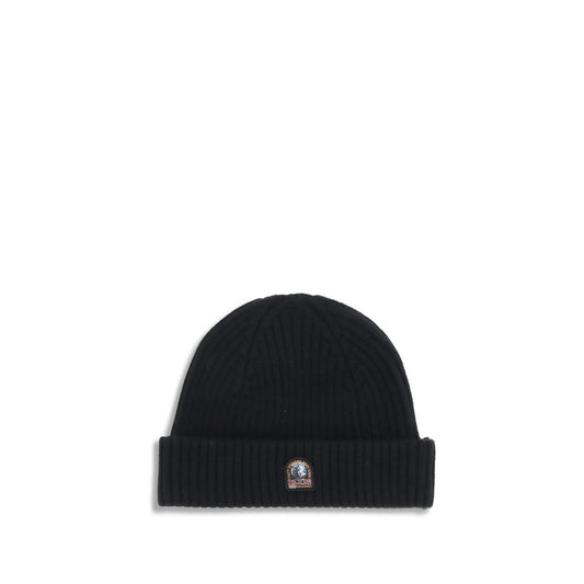 Parajumpers Black Merino Wool Beanie