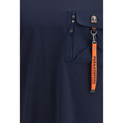 Parajumpers Blue Cotton T-Shirt