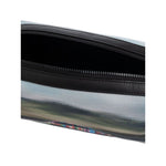Paul Smith Recycled Polyester 'Pixelated Mini' Washbag with zip, leather handle, vibrant car graphic, spacious interior, 23x16x10 cm.