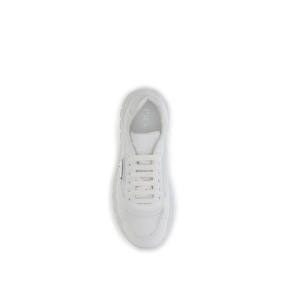 Prada White Rubber Athletic Sneakers