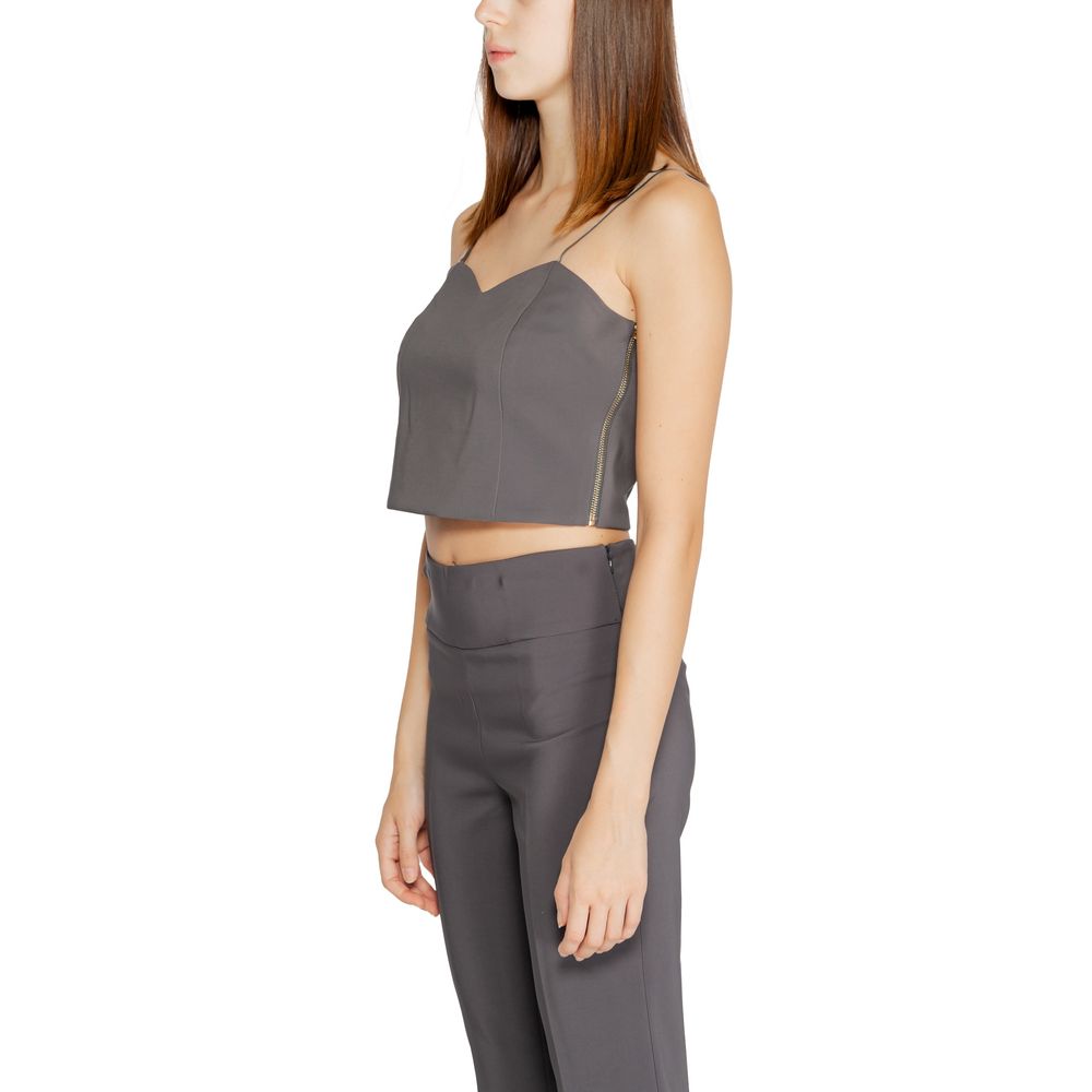 Rinascimento Gray Polyester Top